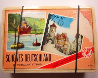 Quartet game from around 1965 "Deutschlandquartett", complete