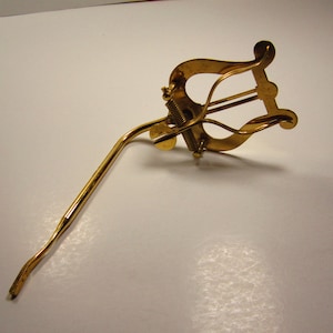 Marching fork, gold plated