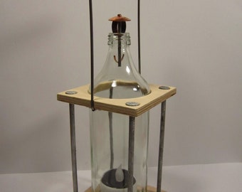 Nightwatchman's Lantern, Bottle Lantern, Wooden Lantern