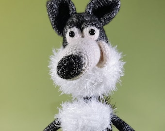 Der charmante Wolf mit seinem besten Freund