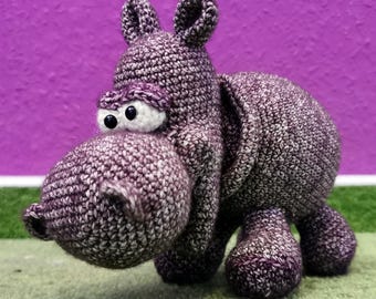 Hippo Nele au crochet – dame hippopotame faite main