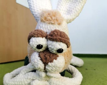 Handgehäkelter Kuschelhase – 90 cm flauschige Liebe!