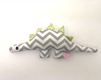 Dinosaur Rattle Steffi - chevron/groen