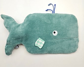 Hot water bottle Wal Walter (incl. hot water bottle) - green