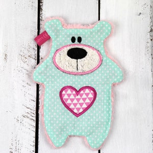 crackle) bear - mint/pink