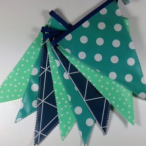 Pennant chain garland outdoor made of oilcloth image 2