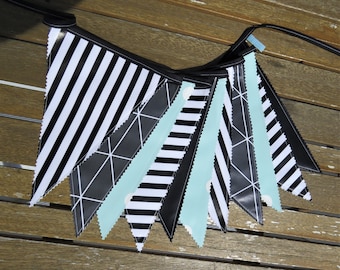 Bunting garland outdoor made of oilcloth