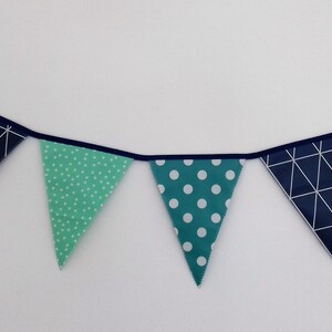 Pennant chain garland outdoor made of oilcloth image 4