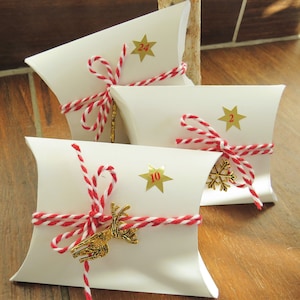 ADVENTSKALENDER Cajas de almohadas para el llenado