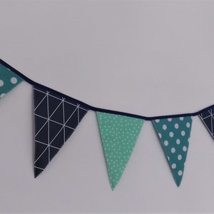 Pennant chain garland outdoor made of oilcloth image 1