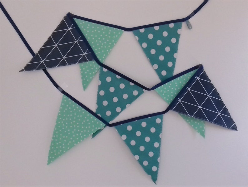 Pennant chain garland outdoor made of oilcloth image 3