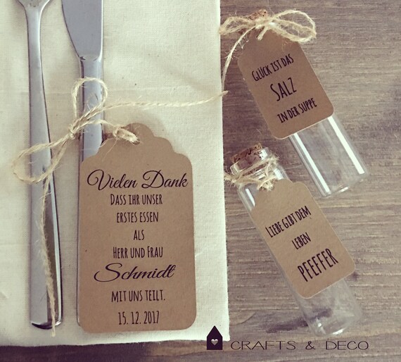 10 Set Vielen Dank Gastgeschenk Anhänger Set Etsy