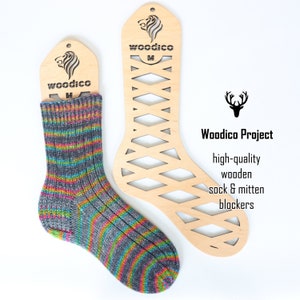 Wooden Sock Blockers pair Leo Knitting Accessories, Gift for Knitter,  Wooden Sock Form, Knitted Socks 