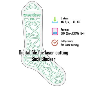 Digitale Datei für Laserschnitt, Sockenblocker, Spinnennetz, Vektormuster, CDR