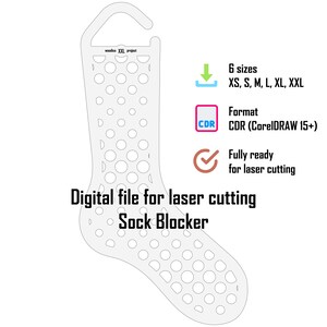 Digitale Datei für Laserschnitt, Sockenblocker, Verlaufsblasen, Vektormuster, CDR
