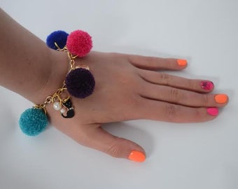 Bracelet/ Necklace/ Boho/ For the beach/ Beach/ Pompom/ Pompones/ Pompoms/ Ring/ Earrings/ Jewelry/ Rings/ For women