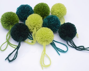 Pompons, Set à 50 Stück, Größe 3 cm