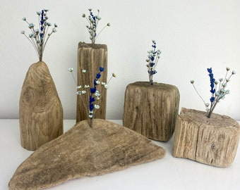 Driftwood for dried flowers, table decoration, driftwood decoration, festive decoration with driftwood