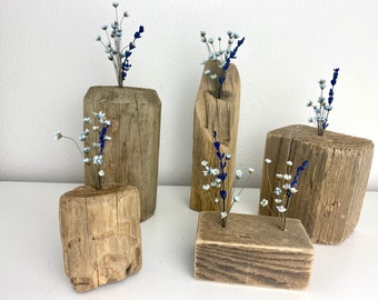 Driftwood for dried flowers, table decoration, driftwood decoration, festive decoration with driftwood