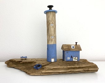 Geschenk aus Treibholz, Treibholzdekoration, Treibholzhäuschen, maritime Dekoration, maritime Deko,  Treibholzkunst