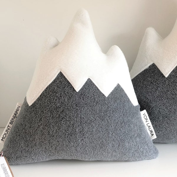 Kissen Berg ca. 30cm Geschenk für Papa Männer Freund personalisiert Alpen Bergkissen Weihnachten Mountain Bergsteiger Schnee Ski Hochzeit