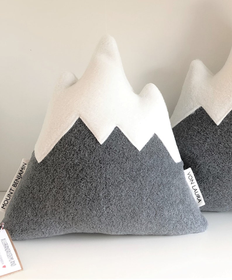 Pillow mountain approx. 30 cm gift for dad men friend personalized Alps mountain pillow Father's Day Mountain Mountaineer Mother's Day Ski Wedding image 1