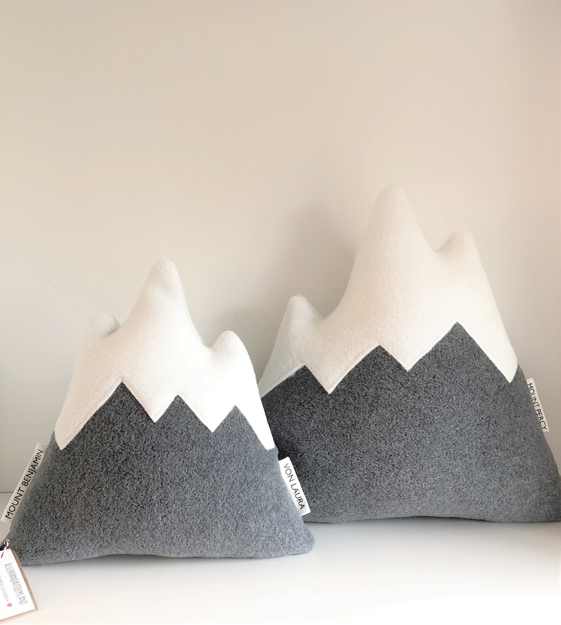 Kissen Berg ca. 30cm Geschenk für Papa Männer Freund personalisiert Alpen Bergkissen Vatertag Mountain Bergsteiger Muttertag Ski Hochzeit Bild 5