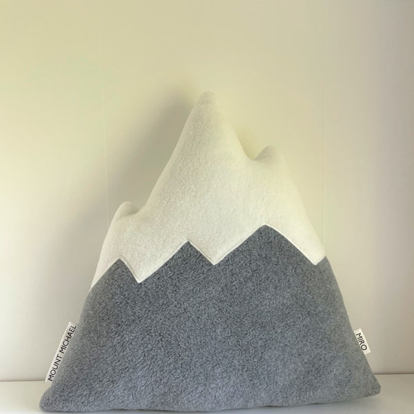 Bergkissen 40 cm Berge Alpin Deko Kissen Mountain für Papa Mann Opa Freund Freundin Kletterer Hochzeit Deko Outdoor Vatertag Muttertag