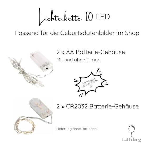 Lichterketten passend für den beleuchteten Bilderrahmen