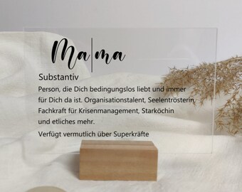 Personalisiertes Geschenk für Mama / Muttertag / Geschenk zum Muttertag