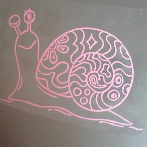 Imagen termoadhesiva &quot;Caracol&quot;, motivo en trazador, imagen termoadhesiva, trama, trama