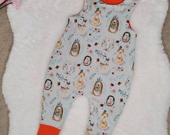 Romper Jumpsuit Baby Forest Animals Size 44-92 Jersey Animals