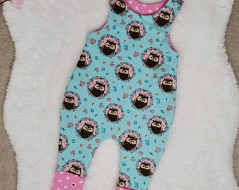 Romper Jumpsuit Kids Owls Size 44-92 Jersey Animals