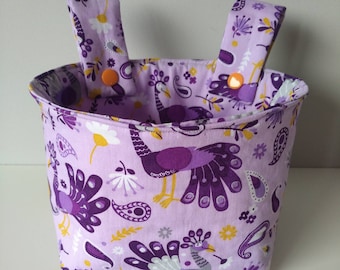 Handlebar bag for balance bike , children's bike , peacock , purple , puky,