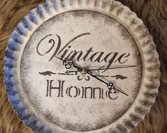Wall Clock Selfmade Kitchen Clock Vintage Shabby Chic