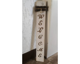 large wooden sign Welcome XL