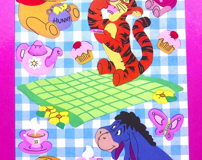 Sleepy-time Pooh Stickers Vintage Picnic-time Pooh Rainy Day Pooh YOUR CHIOCE Sandylion Winnie-the-Pooh Maxi Sticker Sheet