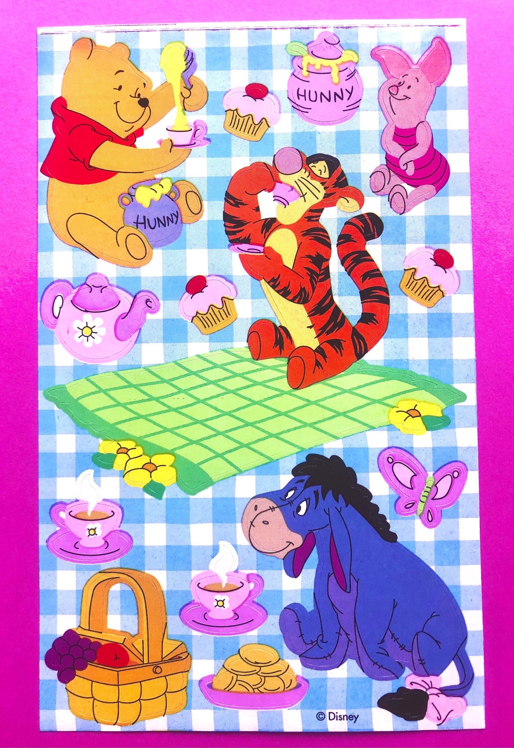 Sleepy-time Pooh Stickers Vintage Picnic-time Pooh Rainy Day Pooh YOUR CHIOCE Sandylion Winnie-the-Pooh Maxi Sticker Sheet