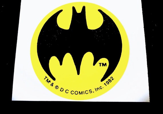Batman Logo Vintage Sticker Mod TM & DC Comics Inc. 80s - Etsy