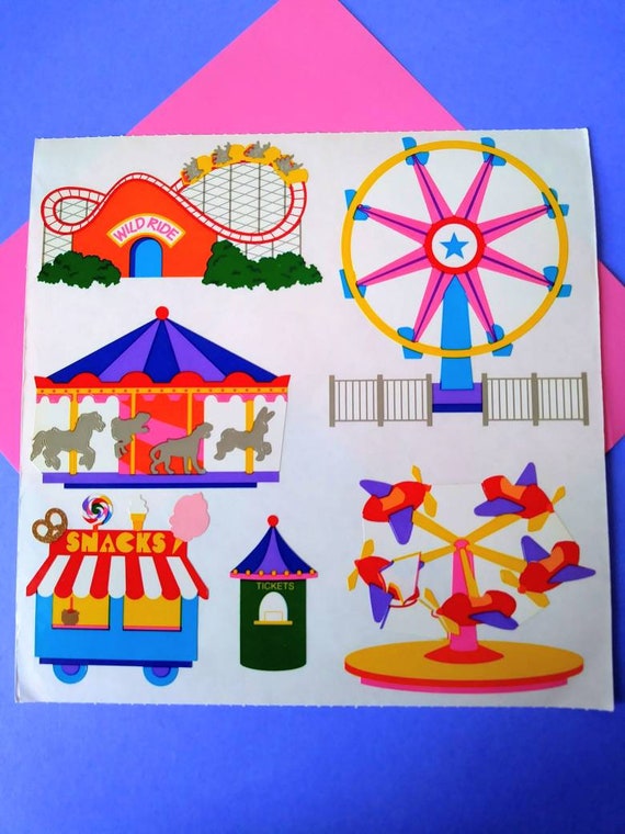 2 Strips Mrs Cupcake Bonanza Grossman/'s Giant Stickers Reflection Treats