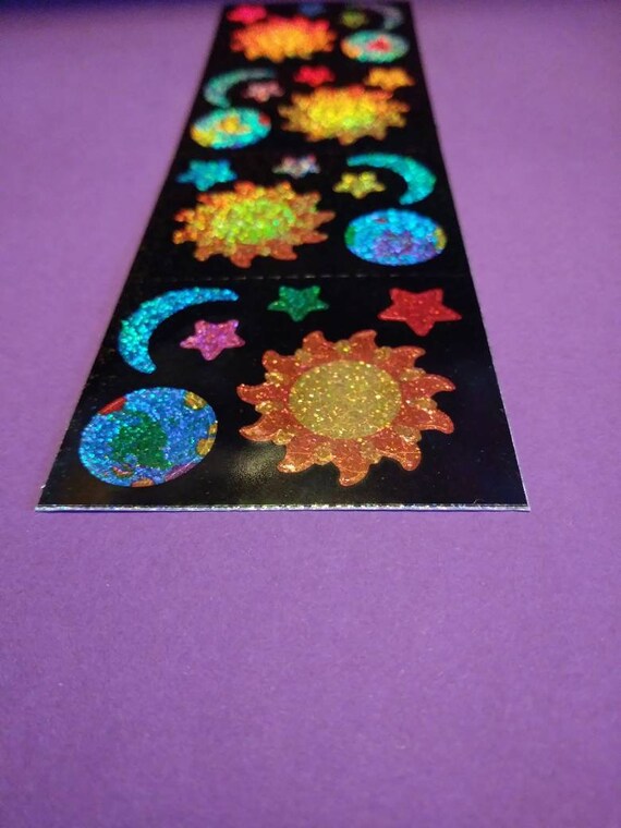 Mrs Grossman CHRISTMAS LIGHTS Strip Vintage Sparkle Christmas Lights Stickers