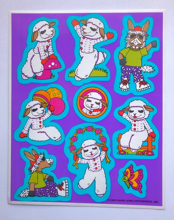 Shari Lewis & Lamb Chop Vintage Collectible Sticker Sheet - Etsy Shari Lewis & Lamb Chop Vintage Collectible Sticker Sheet - Etsy