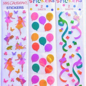 Sealed Pearly Mrs Grossman’s Vintage Sticker Pack -YOU CHOOSE- Opalescent MOP New Packs