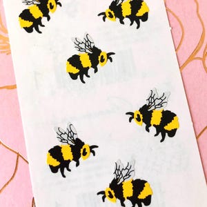 Mrs Grossman's Busy as a Bee Vintage Stickers - 80's Buzz Bumble Bee  Flying Insects Pollination  Honey Bees The Bees Knees