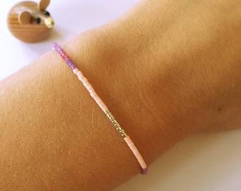 Parel Armband Armband Pastel Roze Zilver Grijs