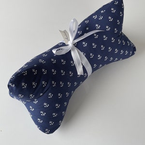 Reading bones/neck pillow blue with white anchors 8/24 image 2