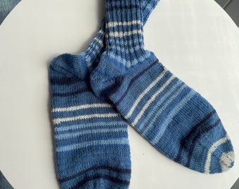 Hand-knitted men's socks (8/23)