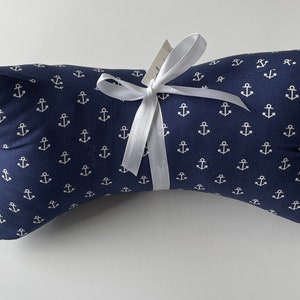 Reading bones/neck pillow blue with white anchors 8/24 image 1