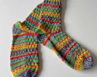 Hand-knitted women's socks size 38/39 (43/23)