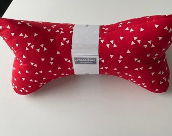 Reading bone/neck pillow/neck support red (121/22)